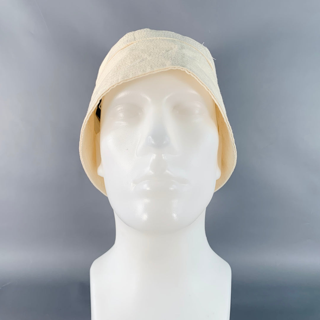 JACQUEMUS Beige Cotton Canvas Bucket Hat