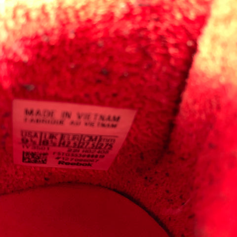 MAISON MARGIELA Size 9.5 Red Black Comic Leather Cup sole Sneakers