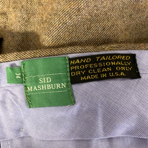 SID MASHBURN Size 34 Brown Heather Straight Dress Pants