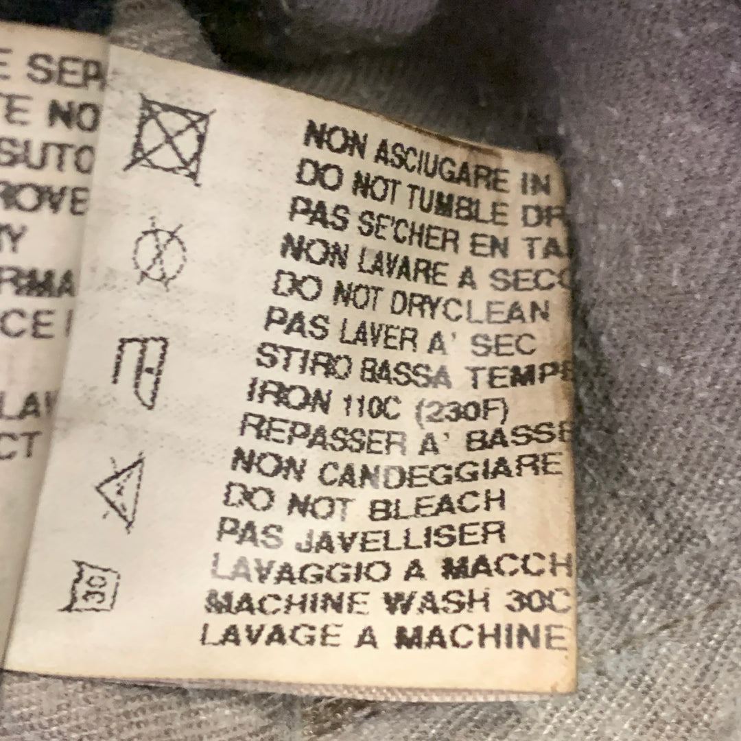 DRKSHDW Size 33 Grey Charcoal Distressed Denim Button Fly Shorts