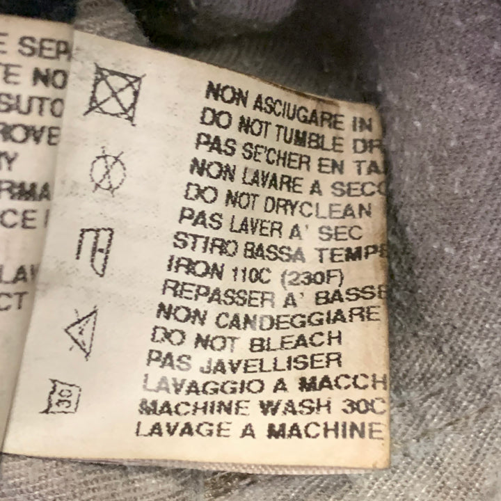 DRKSHDW Size 33 Grey Charcoal Distressed Denim Button Fly Shorts