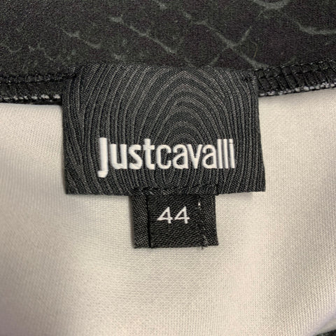 JUST CAVALLI Size 8 Blue Black Yellow Polyester Blend Pullover