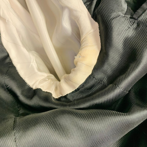 PRADA Size 42 Long Corduroy Cotton Blend Single Breasted Notch Lapel Suit