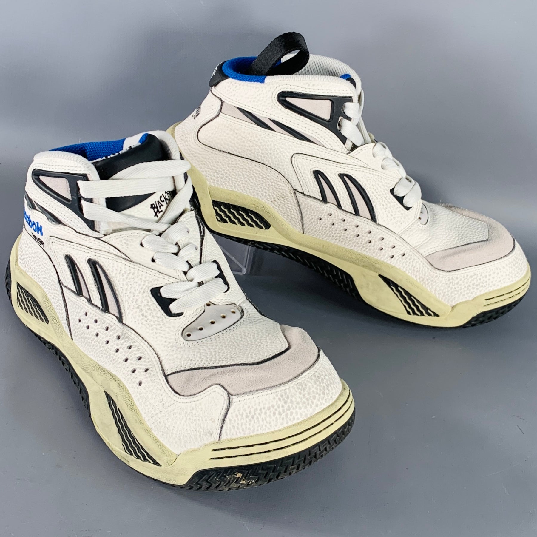 HED MAYNER x REEBOK Size 10 Blacktop White Black Color Block