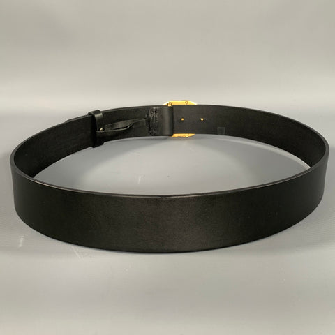 GUCCI Size 36 Black Solid Leather Belt
