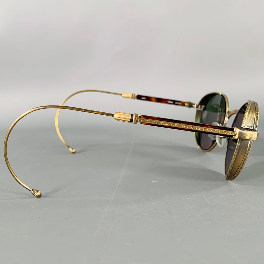 MATSUDA Tortoise Shell Antique Gold Sunglasses