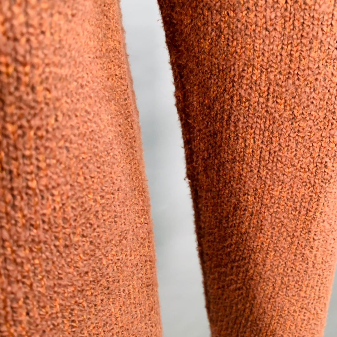 TAYLOR STITCH Size 40 Heather Orange Knit Crew Neck Sweater