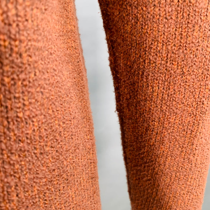 TAYLOR STITCH Size 40 Heather Orange Knit Crew Neck Sweater