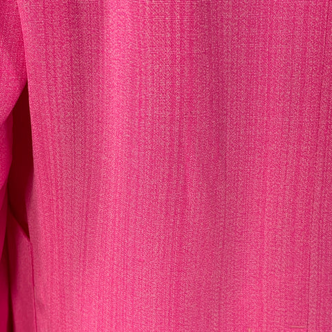 Veste Blazer Jacquemus Taille S Le Raphia Rose Fluo Blanc Mélange Viscose Col Cranté