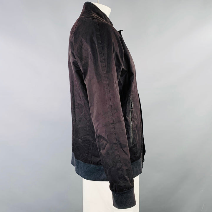 WELCOME STRANGER Size L Black Cotton Blend Zip Up Jacket