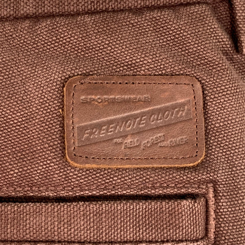 FREENOTE CLOTH Size 38 Brown Cotton Tapered Zip Fly Casual Pants