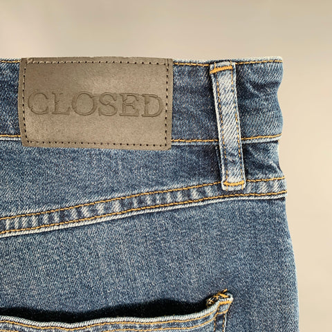 CLOSED Size 30 Blue Cotton Straight Jeans