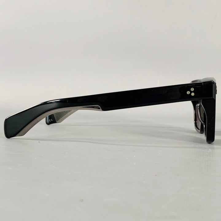 JACQUES MARIE MAGE Black Acetate Sunglasses