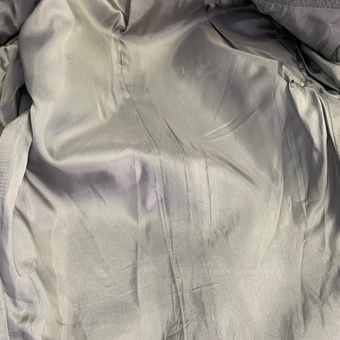 CALVIN KLEIN COLLECTION Size 40 Grey Metallic Cotton Blend Peak Lapel Suit