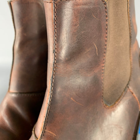 WOLVERINE Size 10.5 Brown Leather Chelsea Boots