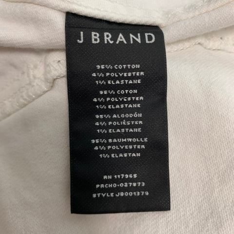 J BRAND Size M Off White Cotton Blend Trucker Jacket