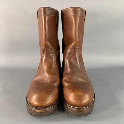 DANNER Size 11 Brown Leather Pull On Boots