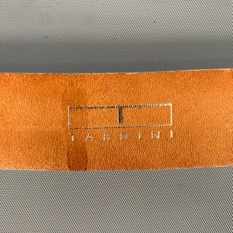 TARDINI Waist Size 28 White Black Lizard Leather Belt
