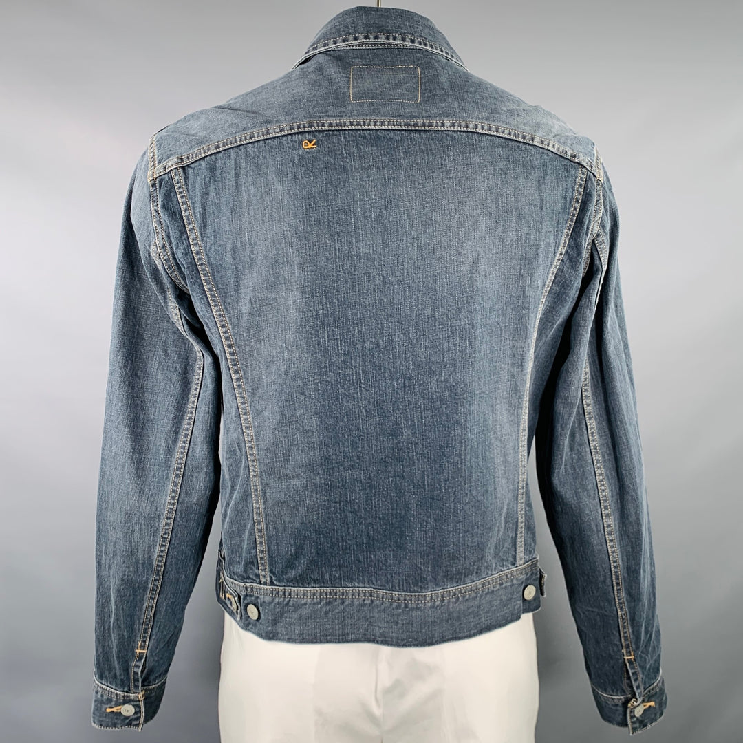 45rpm Size XL Indigo Wash Cotton Denim Trucker Jacket