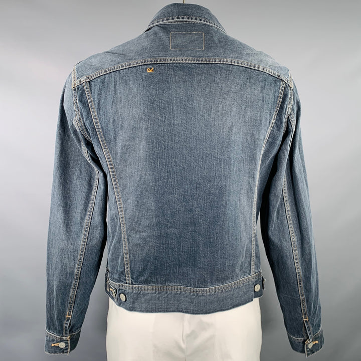 45rpm Size XL Indigo Wash Cotton Denim Trucker Jacket