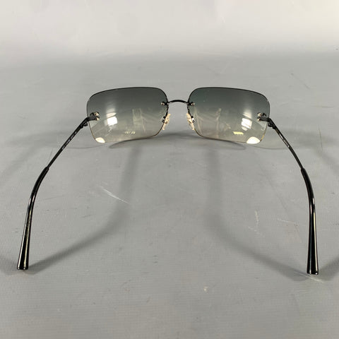CHANEL Black Green Sunglasses