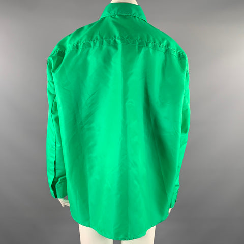 THE FRANKIE SHOP Size XS/S Green Polyester Shirt Jacket Shirt