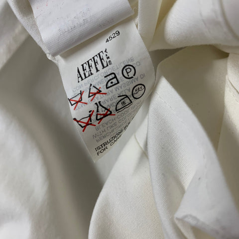 MOSCHINO Size S White Cotton Blend Jacket