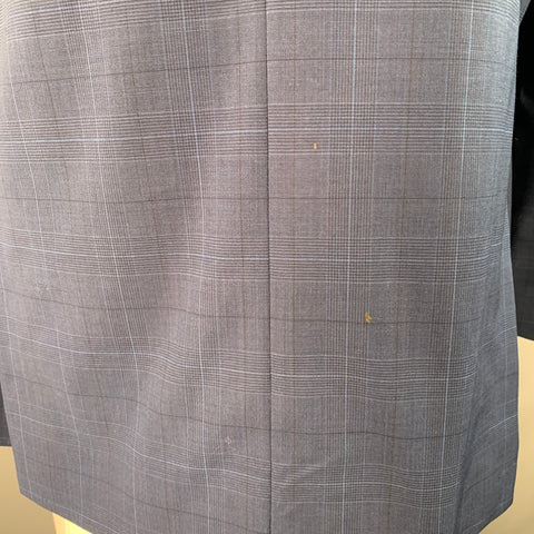 BROOKS BROTHERS Size 48 Navy Blue Plaid Wool Blend Regent Fit Sport Coat