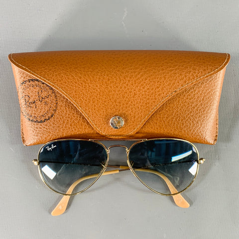 RAY-BAN Gold Metal Sunglasses