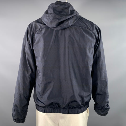 MISSONI Size XL Navy Grey Mixed Fabrics Reversible Jacket