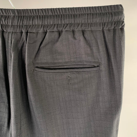 BARENA Size 34 Navy Viscose Blend Elastic Waistband Casual Pants