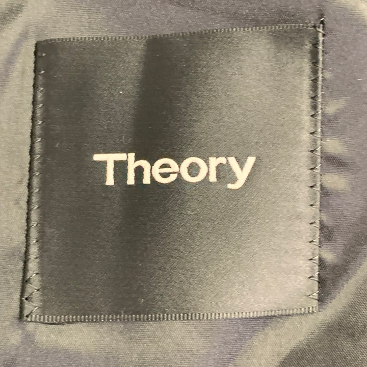 THEORY Size 44 Regular Clinton Black Polyamide Blend Notch Lapel Sport Coat