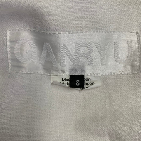GANRYU Size S Blue White Ombre Cotton Trucker Jacket