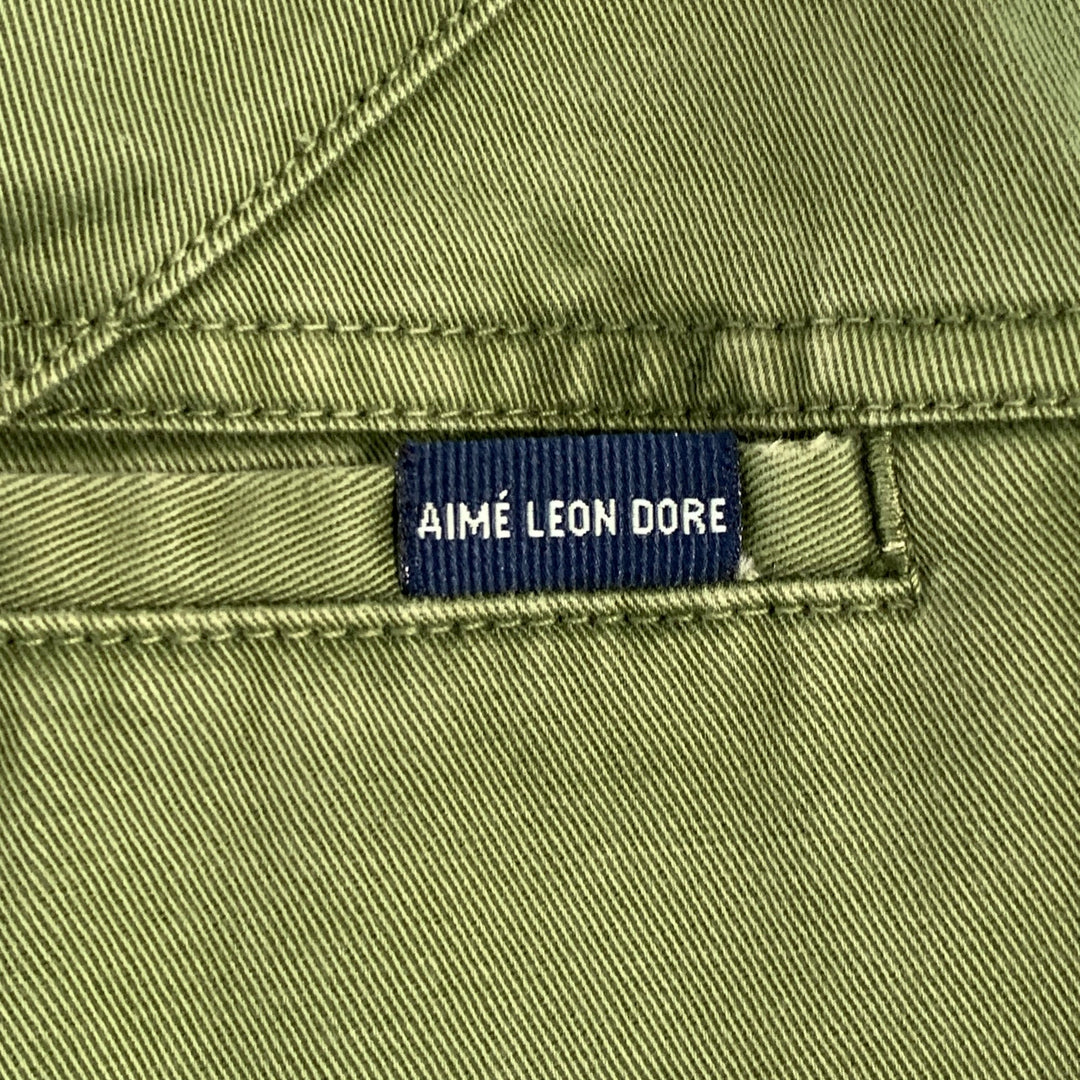 AIME LEON DORE Size S Green Cotton Cargo Tapered Casual Pants