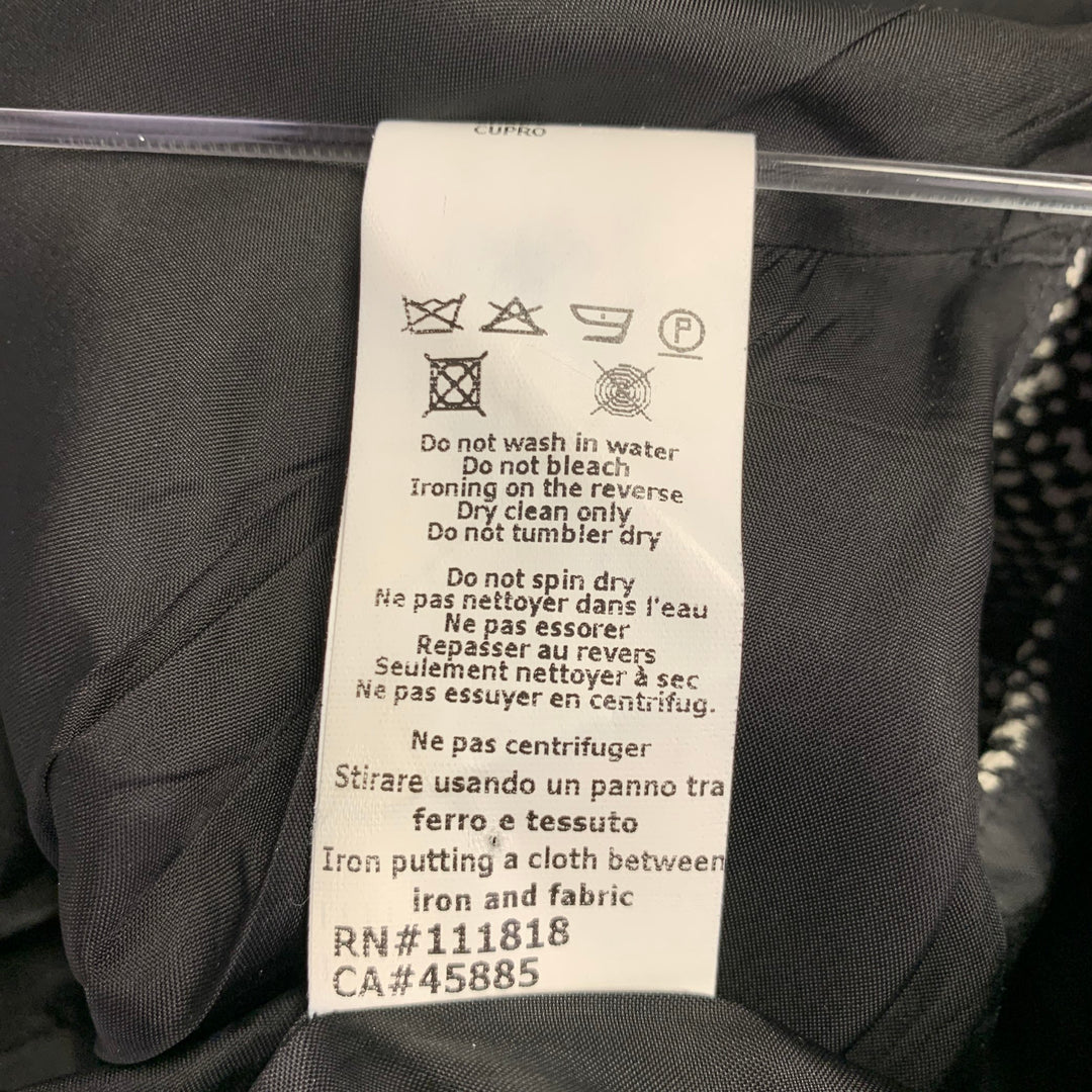 MICHAEL KORS COLLECTION Size 8 Black White Wool Blend Tweed Dress Jacket Set