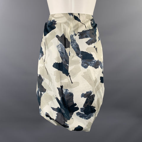 PAUW Size 3 Water Color Brush Strokes Knee-Length Skirt