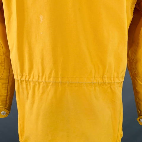 PENFIELD Size XS Yellow Polyester Blend Hooded Windbreaker Jacket