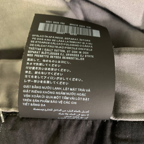 PRADA Size 36 Grey Cotton Elastane Zip Fly Casual Pants
