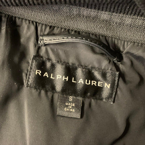 RALPH LAUREN Size S Black Wool Blend Coat Jacket