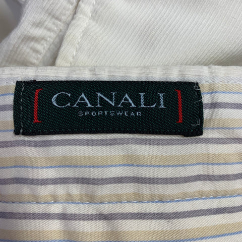 CANALI Size 30 Cream Corduroy Cotton Casual Pants