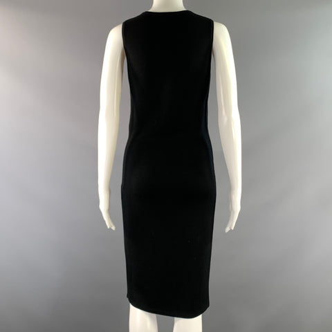 VERSACE Size S Black Lace Midi Dress & Cardigan Set