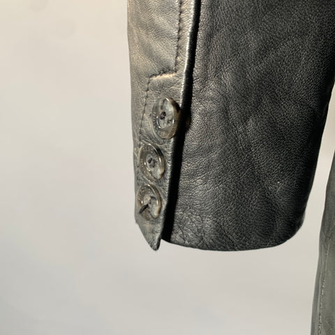 REACTION by KENNETH COLE Size M Black Leather Jacket
