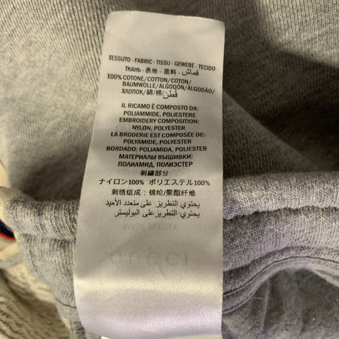 GUCCI Size L Grey Cotton Sweatpants Casual Pants
