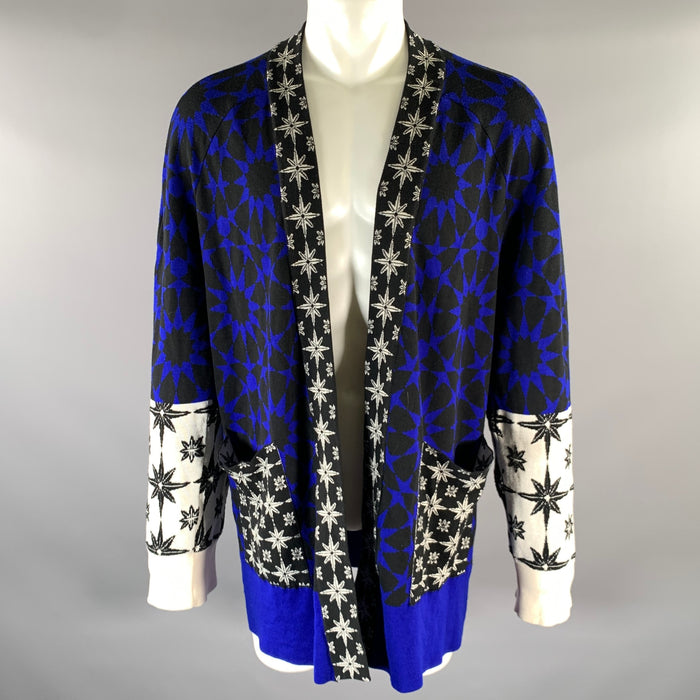 HAIDER ACKERMANN Size XXS Blue Black Cardigan