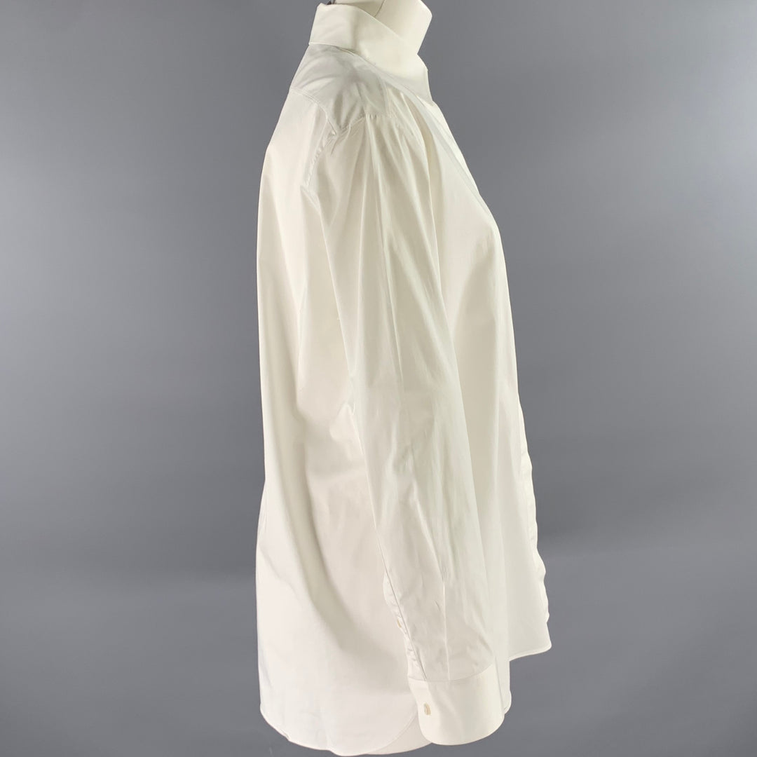 THE ROW Size S White Cotton Blend Shirt