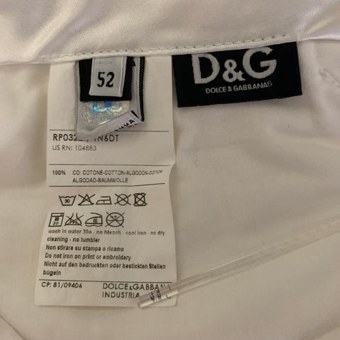DOLCE & GABBANA Size 36 Cream Cotton Cargo Shorts