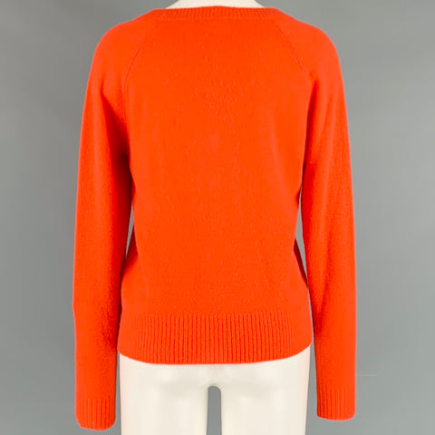 REFORMATION Size XS Orange Cashmere V Neck Sweater