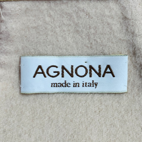 AGNONA Size 4 Beige Cashmere Two Pockets Hook Eye Cardigan