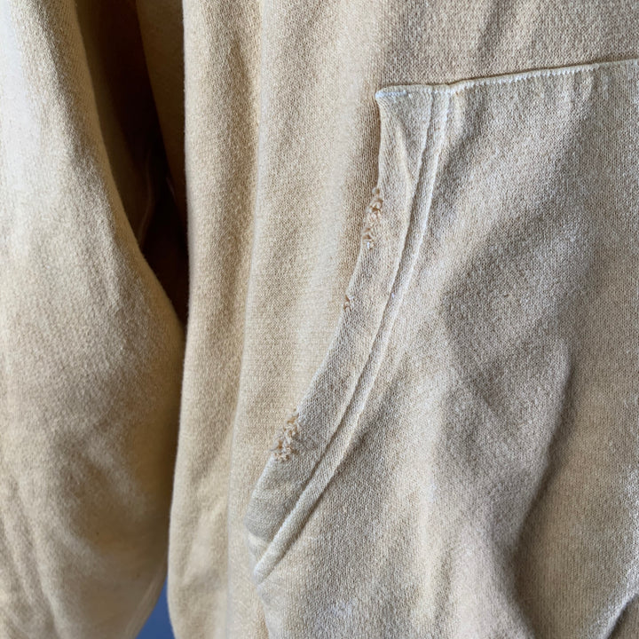 VISVIM Size L Yellow Mustard Dyed Cotton Hooded Sweatshirt