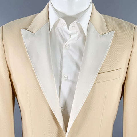 AMI by ALEXANDRE MATTIUSSI Taille 36 Veste de sport en laine texturée beige